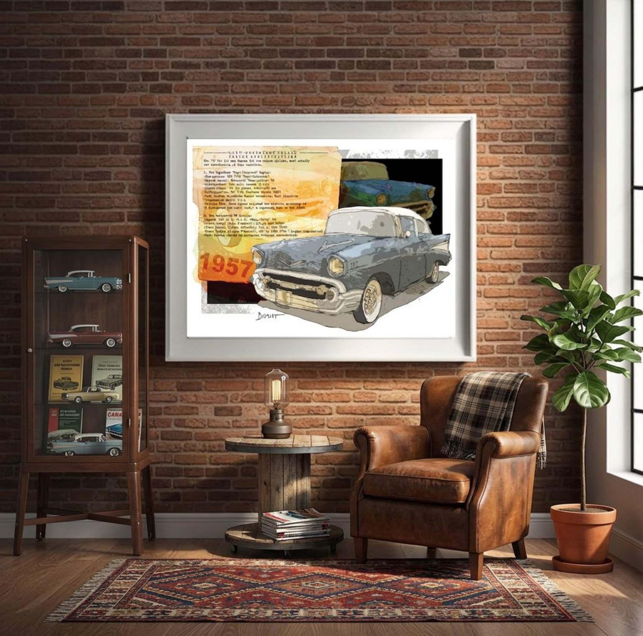 Chevrolet Bel Air 1957 — Art Print.