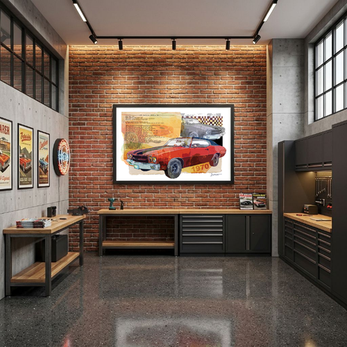 1970 Classic Muscle Car Fine Art Poster — Retro Automotive Wall Art
