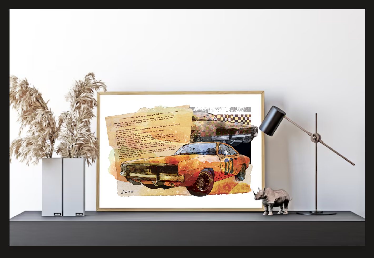 Dodge Charger 1969 R/T — Art Print.