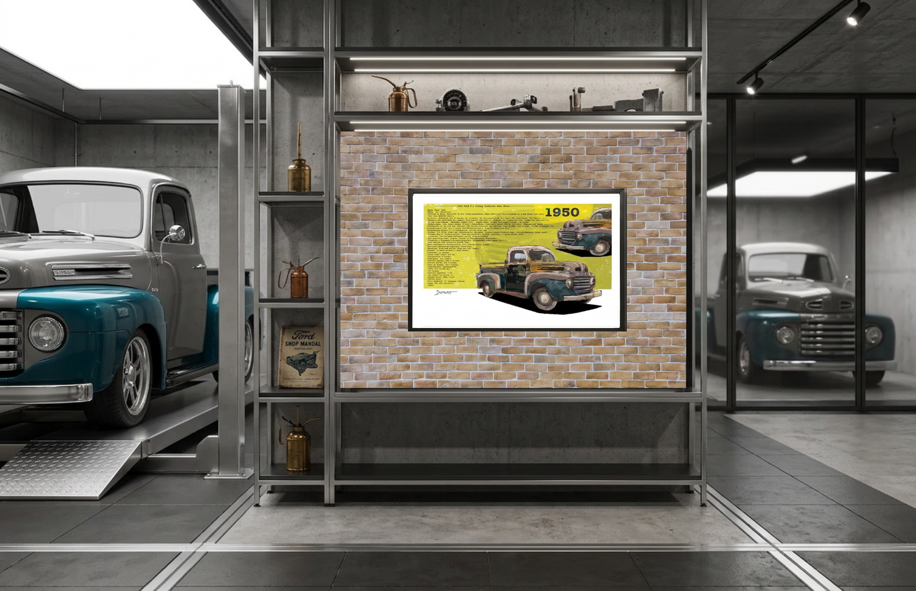 Ford Pick Up 1950 — Art Print.