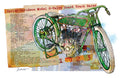 Vintage Harley-Davidson Model 8-Valve Board Track Racer Fine Art Poster
