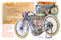 Harley-Davidson Board Track Racer 1916 — Art Print. (2)
