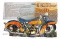 Harley-Davidson EL Knucklehead 1936 — Art Print.(2)