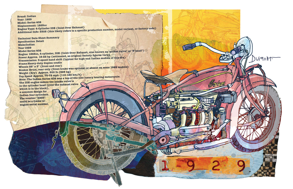 Indian 1929 Series 402 — Art Print.