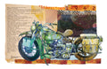 Vintage Motorcycle Fine Art Poster — 'Liberator 1942' Mixed-Media Wall Art