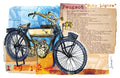 Vintage Peugeot Motorcycle Fine Art Poster — 'Moto Légère' Illustration Print