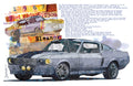Eleanor Mustang Fine Art Poster — Vintage 1967 Muscle Car Wall Art