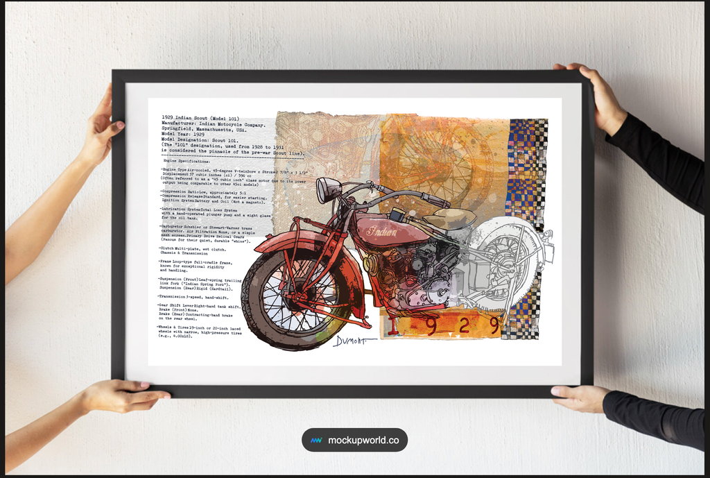 Indian Scout 1929 — Art Print.