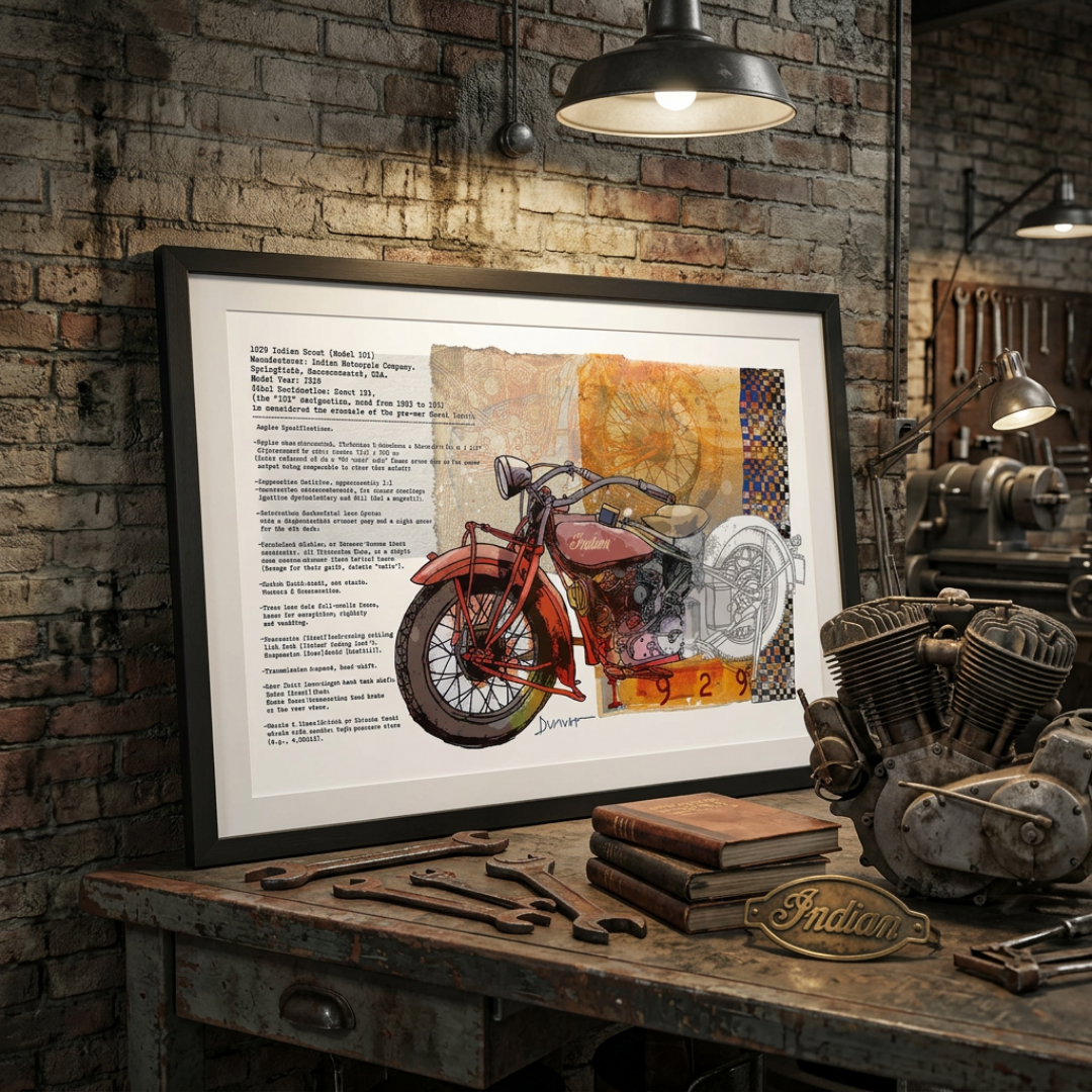 Indian Scout 1929 — Art Print.