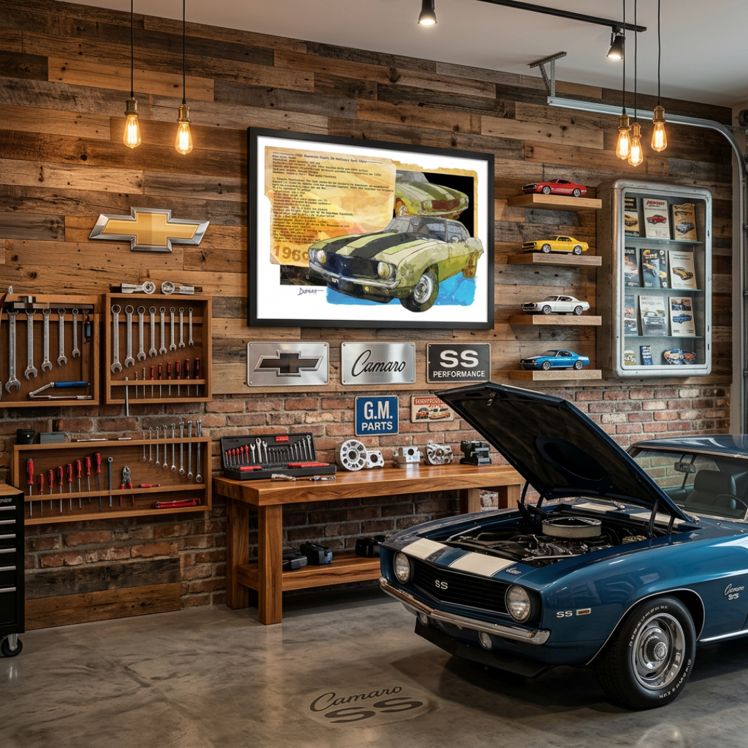 Chevrolet Camaro 1969 SS — Art Print.