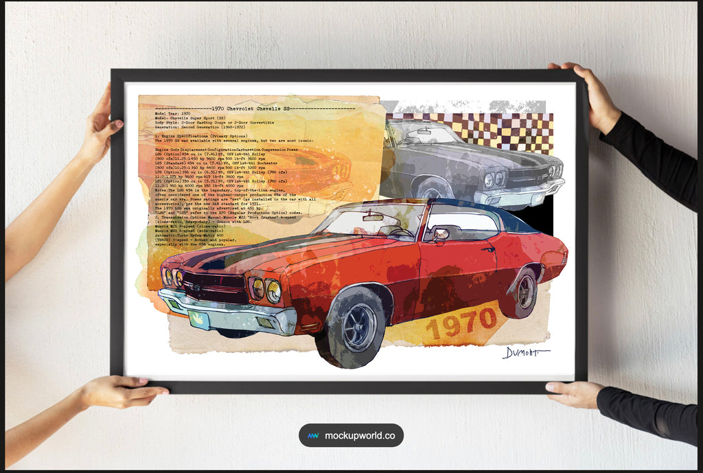 Chevrolet Chevelle 1970 — Art Print.