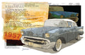 1957 Classic Car Fine Art Poster — Retro Vintage Automobile Print