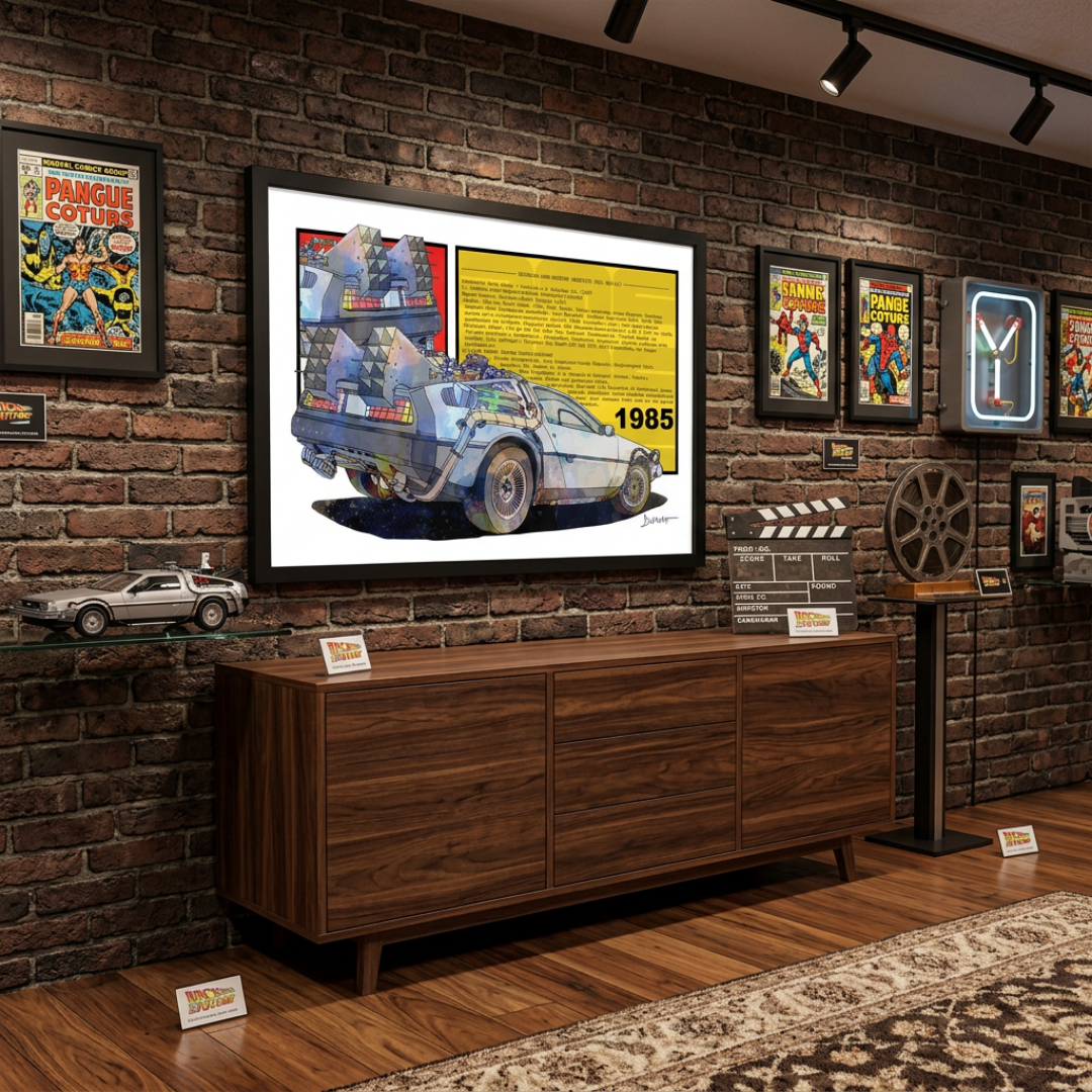 DeLorean DMC-12 1985 — Art Print.