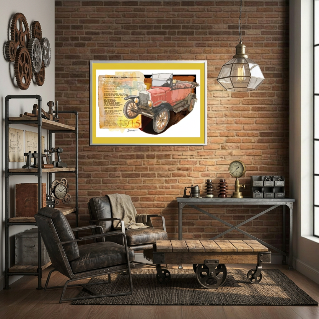Ford T 1915 — Art Print.