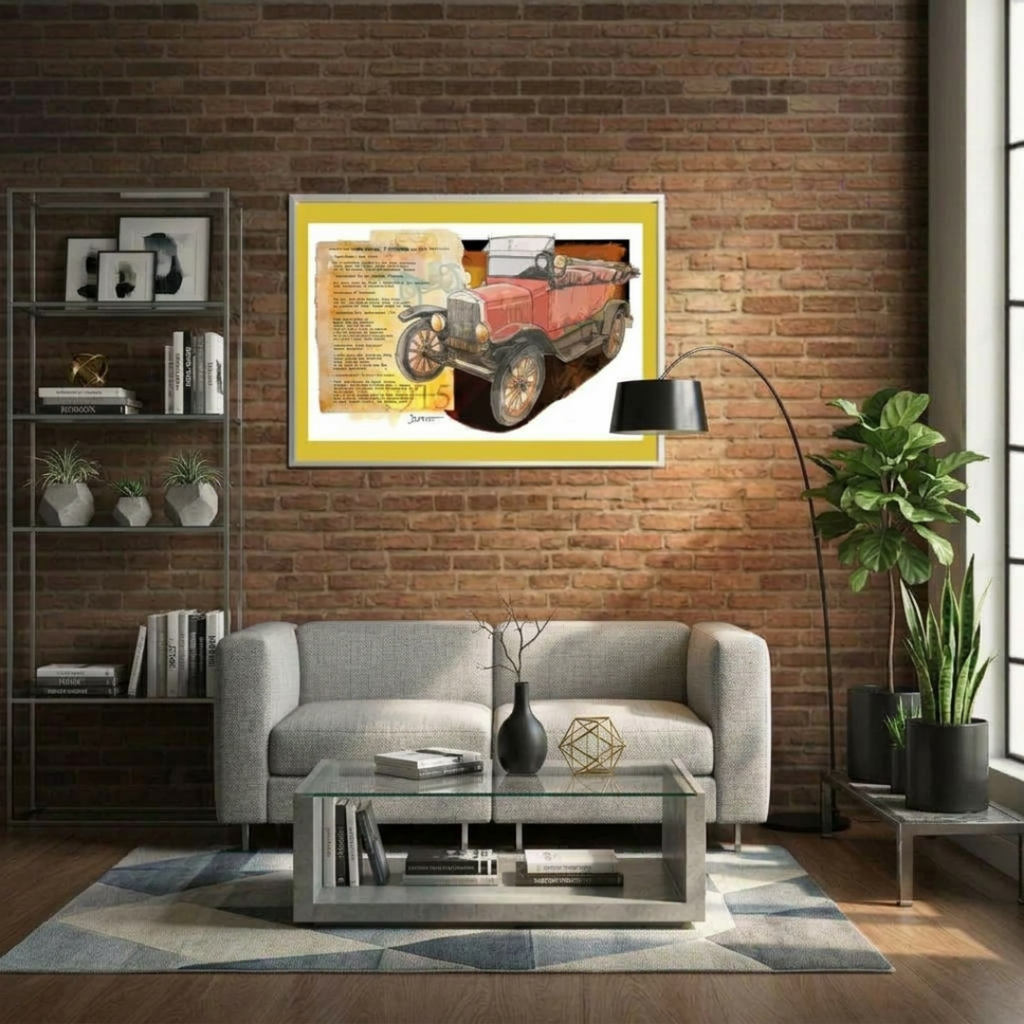 Ford T 1915 — Art Print.