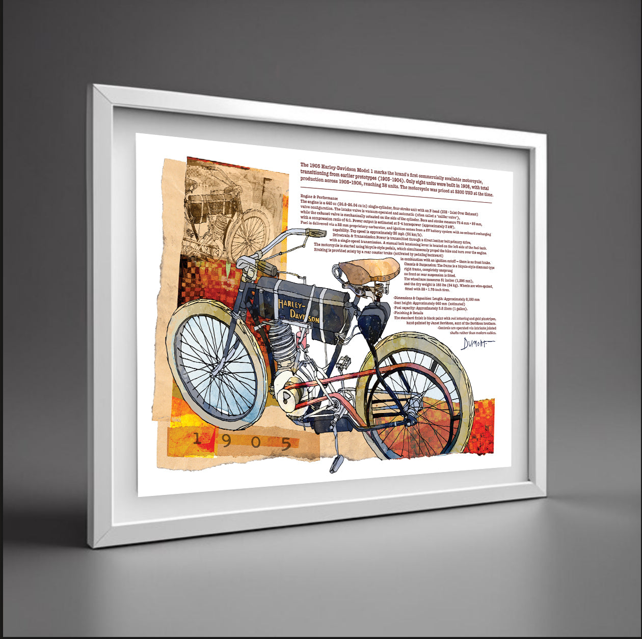 Harley-Davidson 1905 — Art Print.