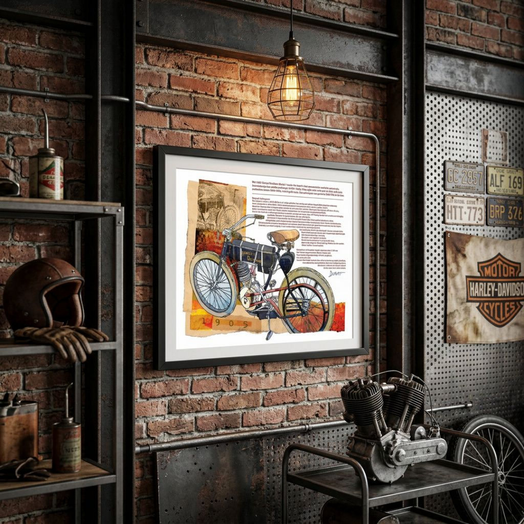 Harley-Davidson 1905 — Art Print.