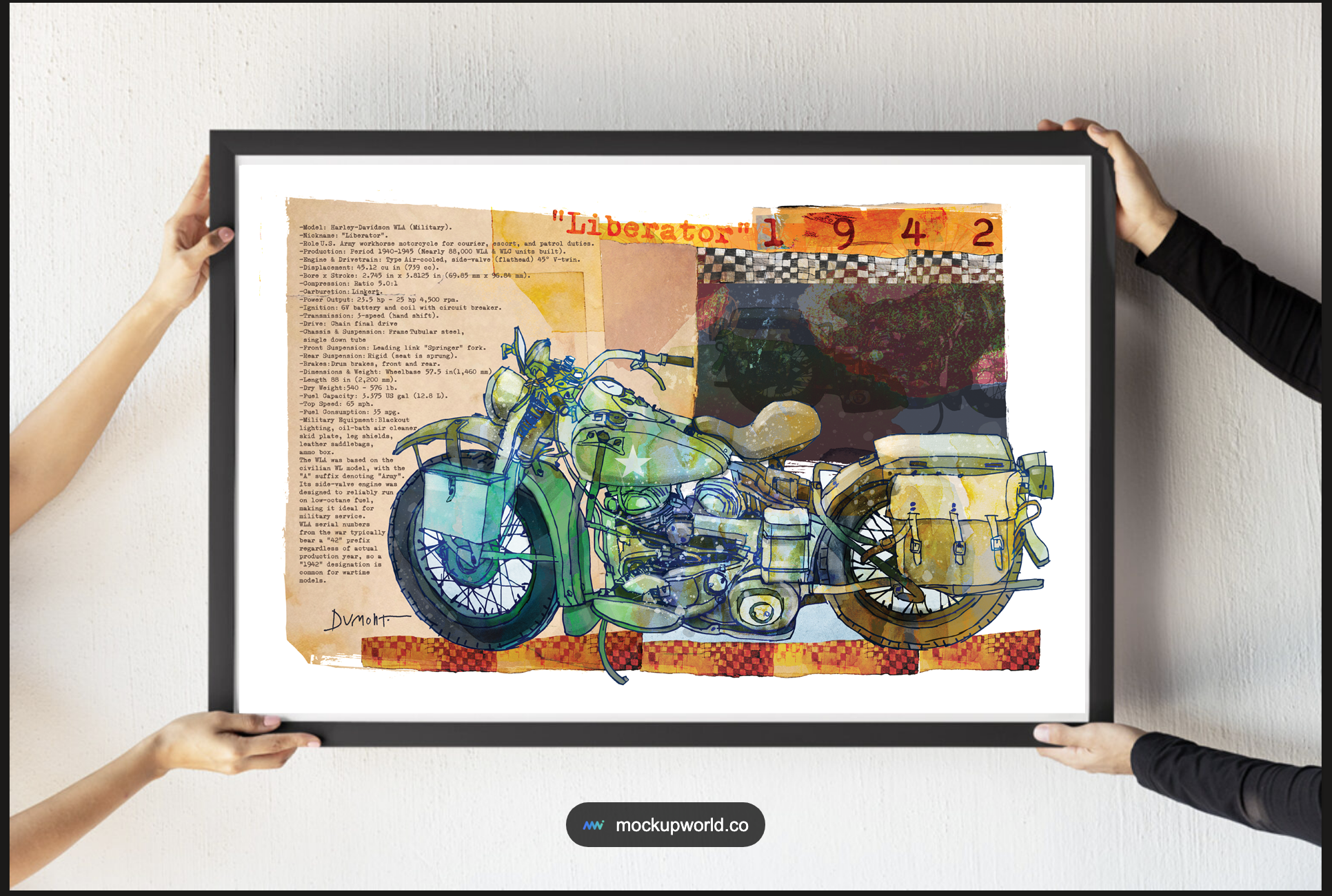 Harley-Davidson Liberator 1942 — Art Print