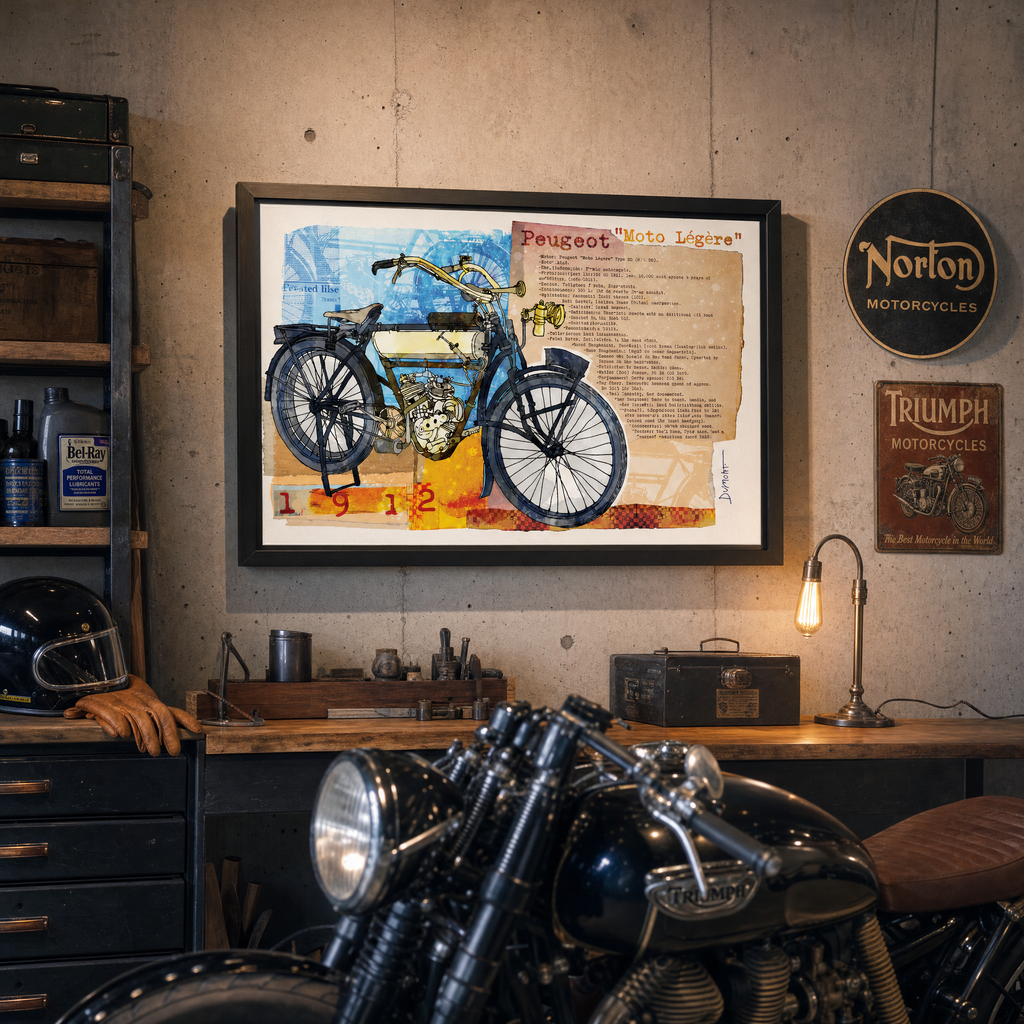 Peugeot 1912 — Art Print.